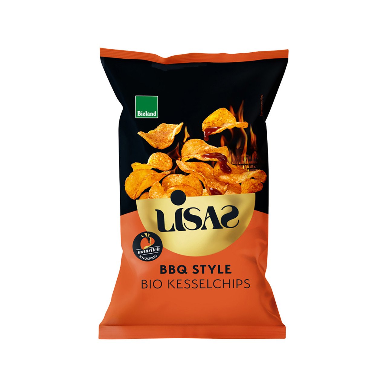 Lisas Kesselchips BBQ Style 115g Bio