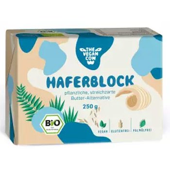 TheVeganCow Haferblock Butterersatz 250g Bio vegan
