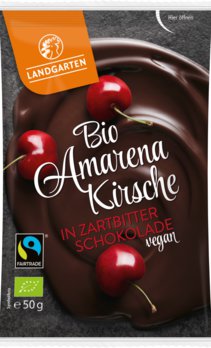 Landgarten Amarenakirsche in ZB Schokolade 50g Bio
