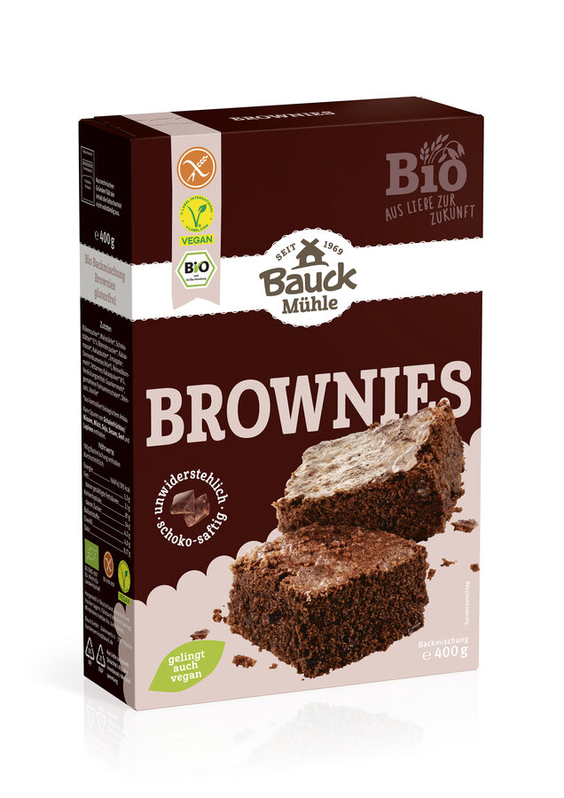 Bauck Backmischung Brownies 400g Bio gf