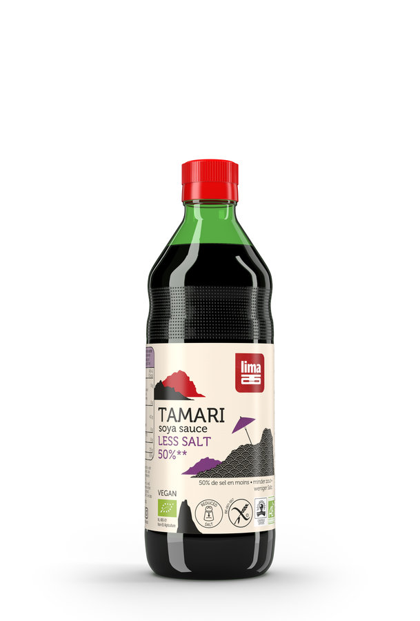 Lima Tamari 50% weniger Salz 500ml Bio vegan gf