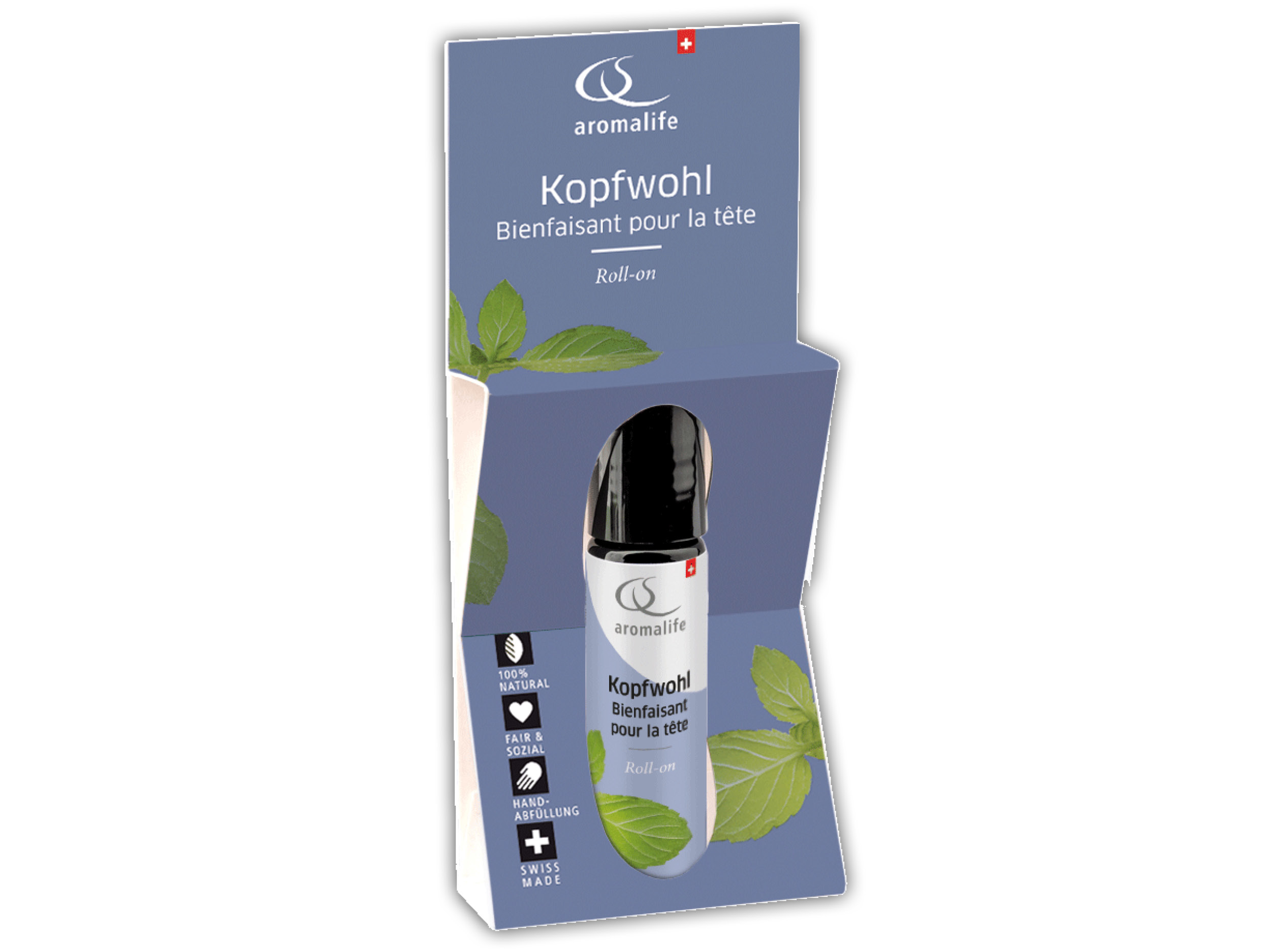 Aromalife Roll-On Kopfwohl mit Pfefferminze 10ml