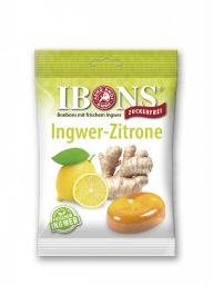 Piniol Ibons Ingwer Bonbon Zitrone oZ 75g