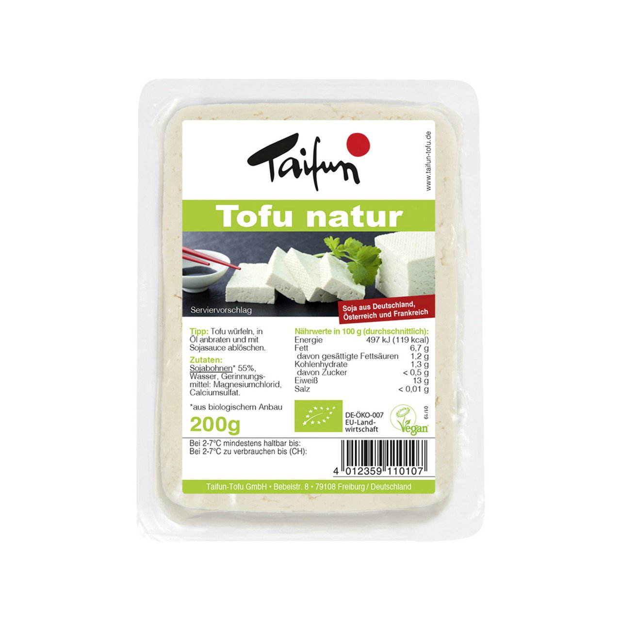 Taifun Tofu Natur 200g Bio vegan