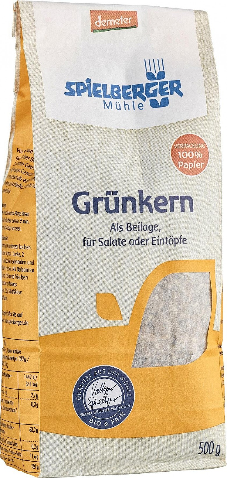 Spielberger Grünkern 500g Demeter