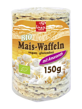 Linea Maiswaffeln mit Amaranth 150g Bio gf