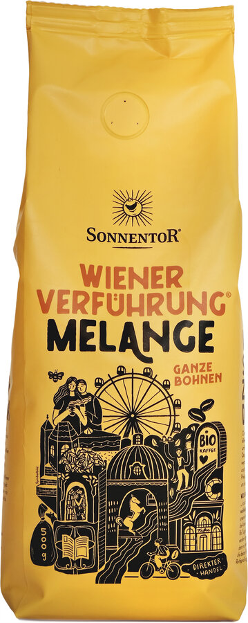 Sonnentor Kaffee Wiener Verführung Melange ganz 500g Bio